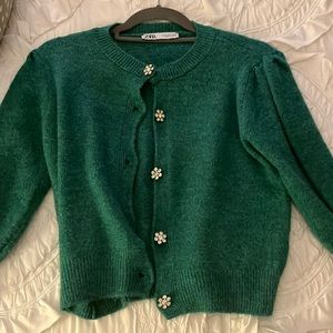 ZARA green sweater size S